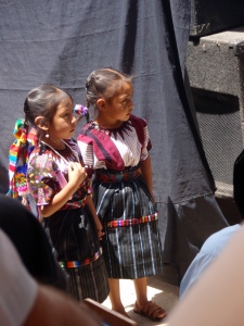 Young Maya girls at the Xetonox school